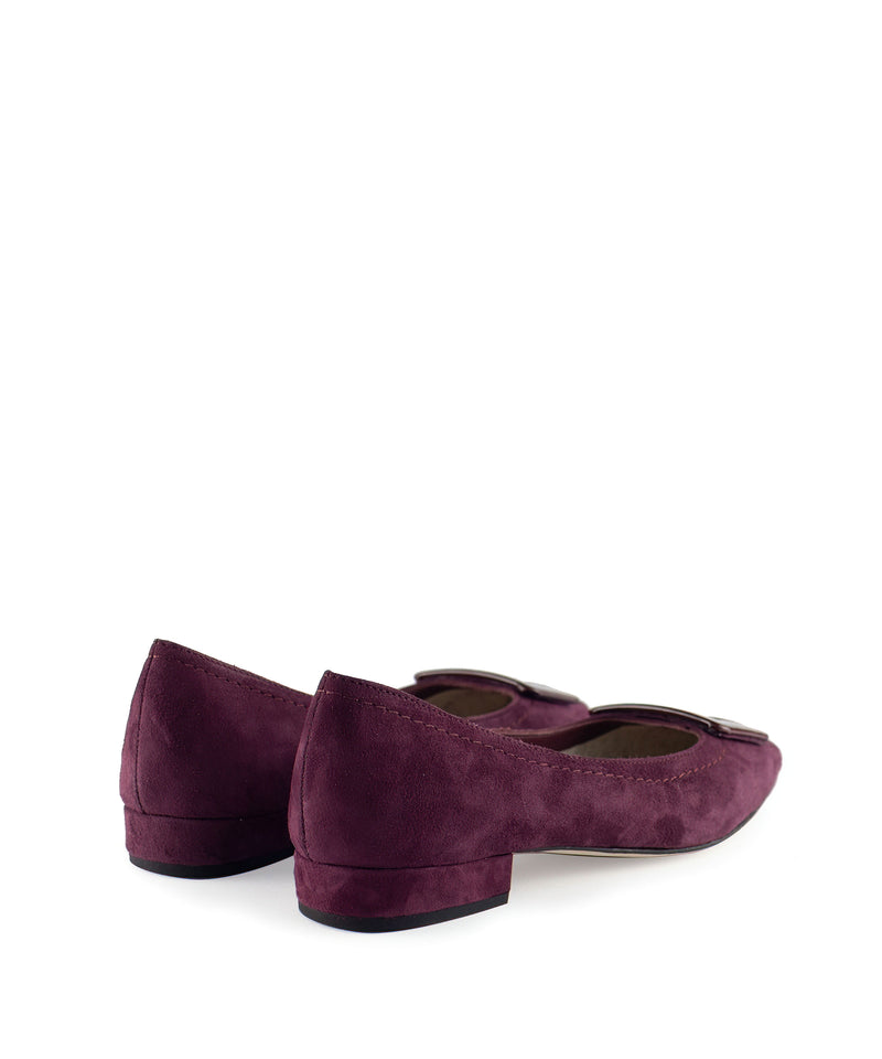 Burgundy women's ballet flat L'Artigiano di Brera