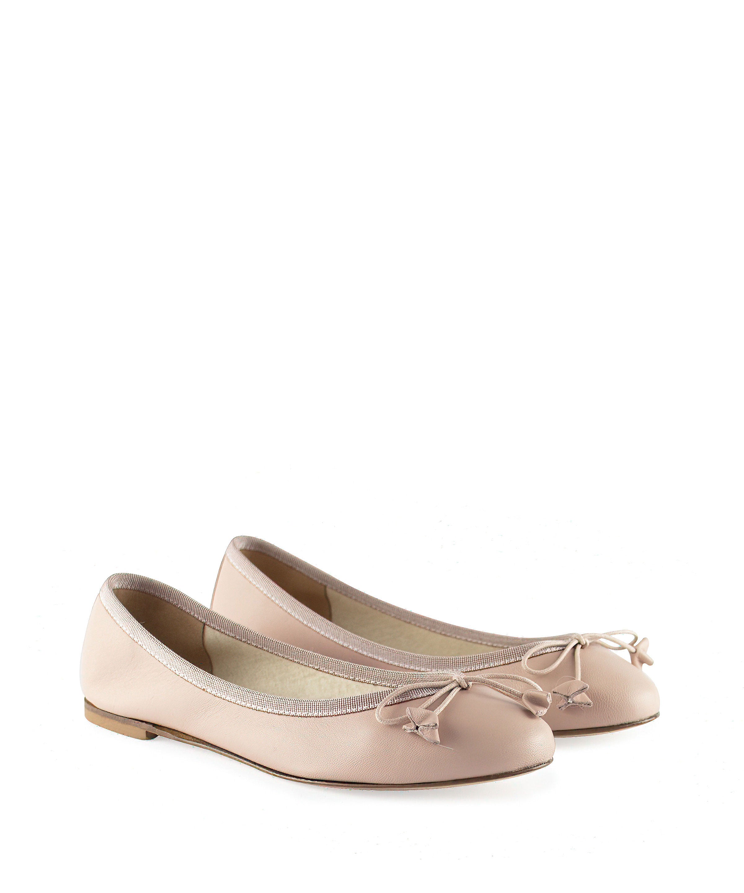 Women's Ballerinas in genuine flesh-colored leather - L'Artigiano di ...