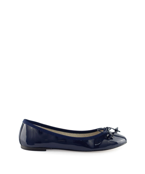 Ballerina con fiocco in vernice blue