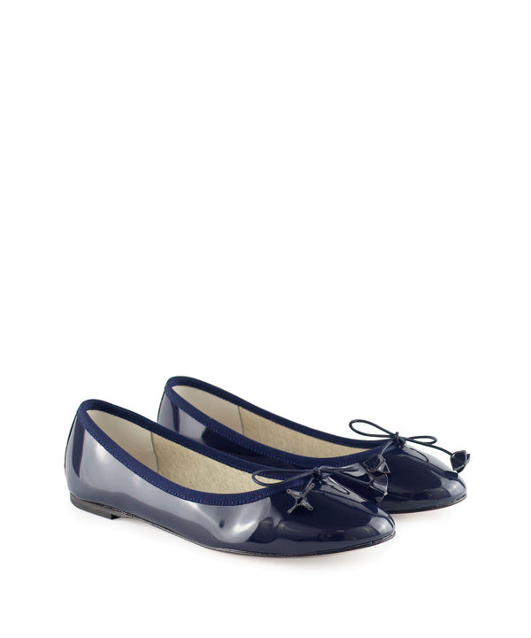 Ballerina con fiocco in vernice blue