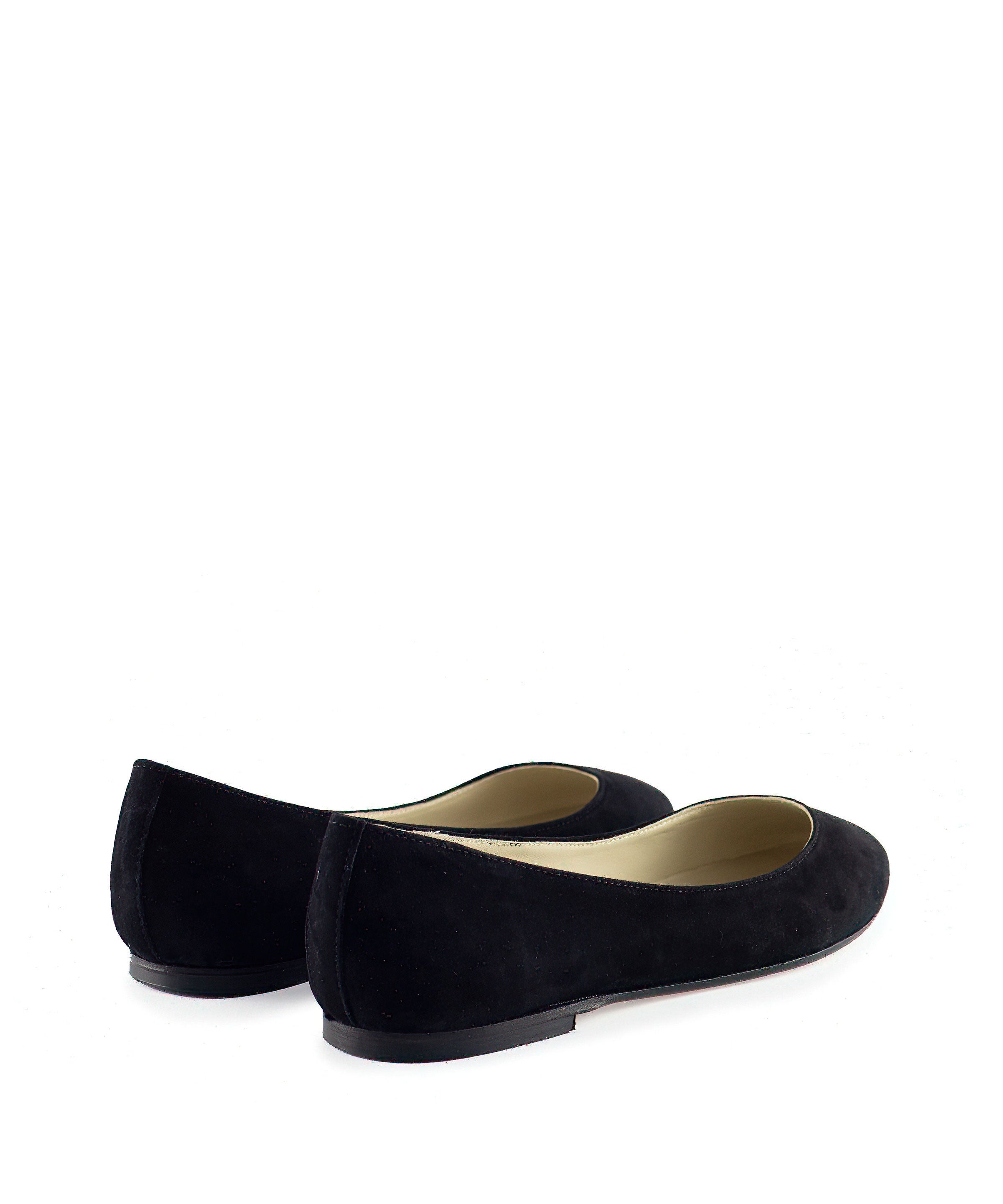 Black Suede Ballet Flats Lartigiano Di Brera