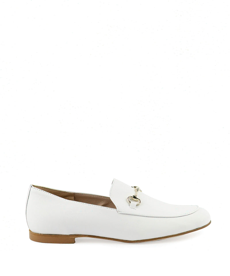 Mocassini con morsetto bianchi