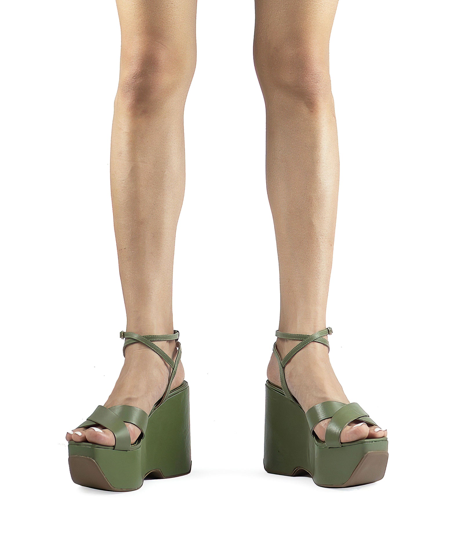 Sandali Verdi Zeppe Verdi Verde Sandali Con Zeppa H&m Scarpe